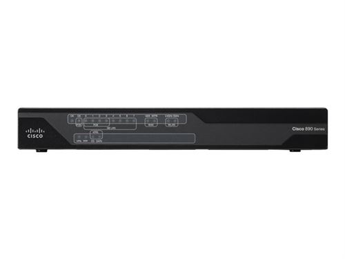 Cisco 897VA Gigabit Ethernet Security Router with SFP and VDSL2/ADSL2+ Bonding over POTS - Router - DSL-modem - 8-poorts switch - GigE - WAN-poorten: 3