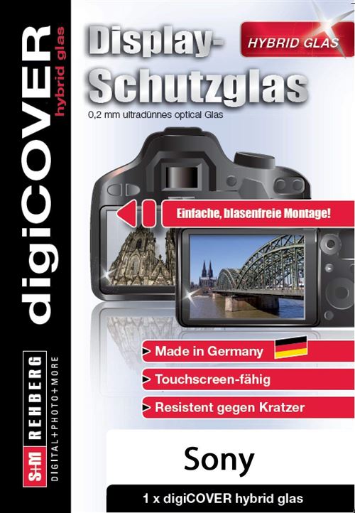 digiCOVER G4141 Film de Protection d'écran en Verre pour Sony DSC WX500 Blanc