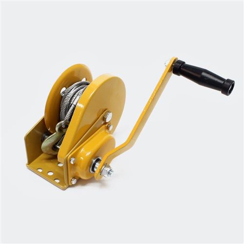 Treuil manuel de halage avec frein 540kg 10m 4.2:1 outils garage atelier bricolage