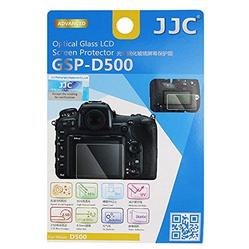 Jjc Gsp-d500 Coque De Protection D'écran Lcd En Verre Optique Pour Nikon D500 (0.3 Mm)