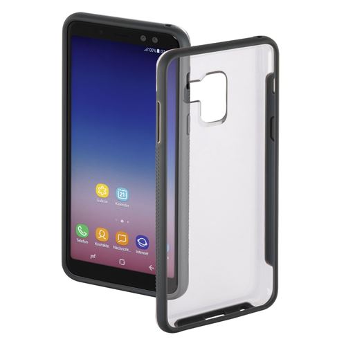 Coque de protection Frame pr Samsung Galaxy A8 (2018), transp./grise