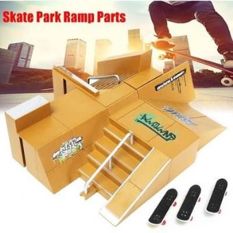 Mini Skatepark Parc Rampe pour Doigt Board Skateboard Pièces Set