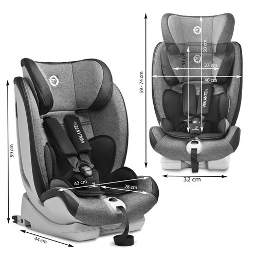 Siege auto isofix inclinable