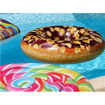 Bouée gonflable Intex Donut chocolat noisette