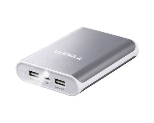Batterie Power Bank Li-Ion Varta Powerpack family 10400 10400 mAh gris-blanc