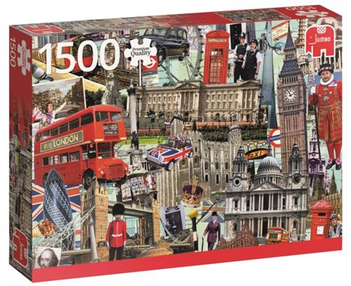 Puzzle 1500 Pièces : Best of London, Jumbo