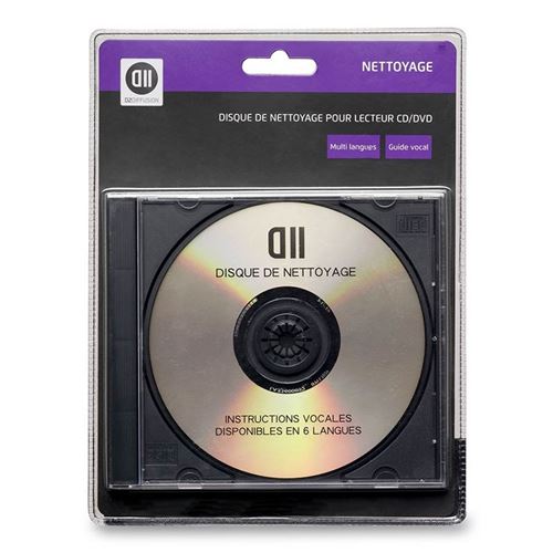 D2 Disque de nettoyage pour lecteur CD