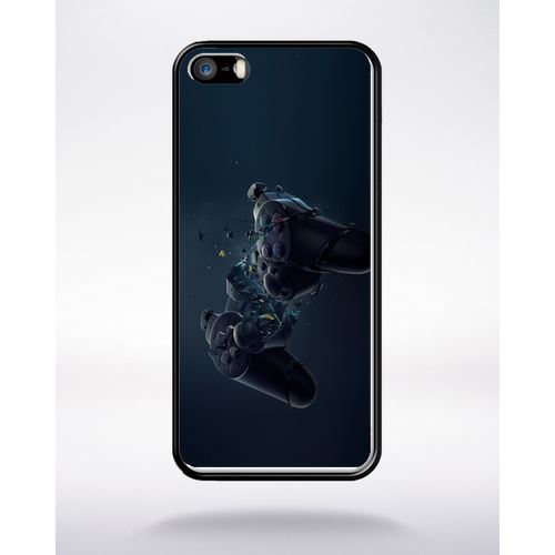 Coque Manette 3d Xbox Game Compatible Apple Iphone 5 Bord Noir Silicone