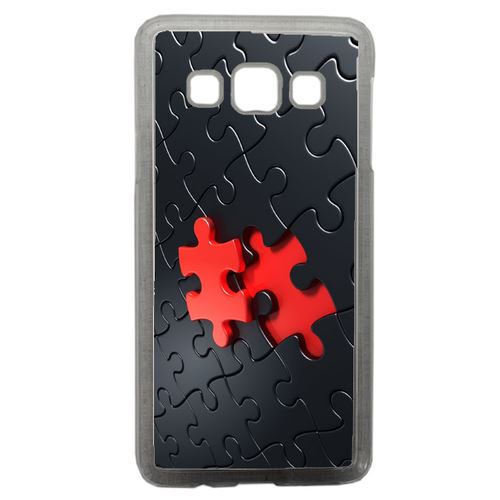 Coque Puzzle One Piece Red Compatible Samsung Galaxy A3 Transparent