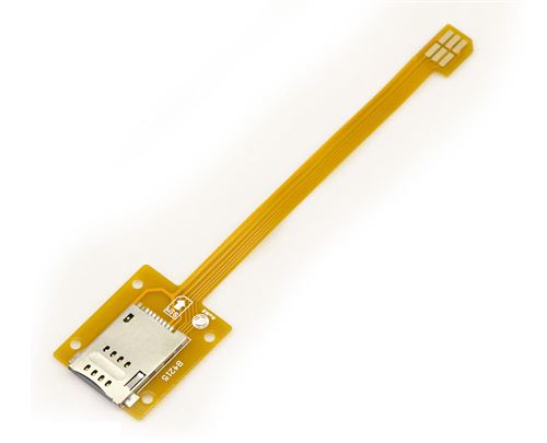 Adaptateur carte SIM vers microSIM Pour monter une carte SIM à la place d'une MicroSIM