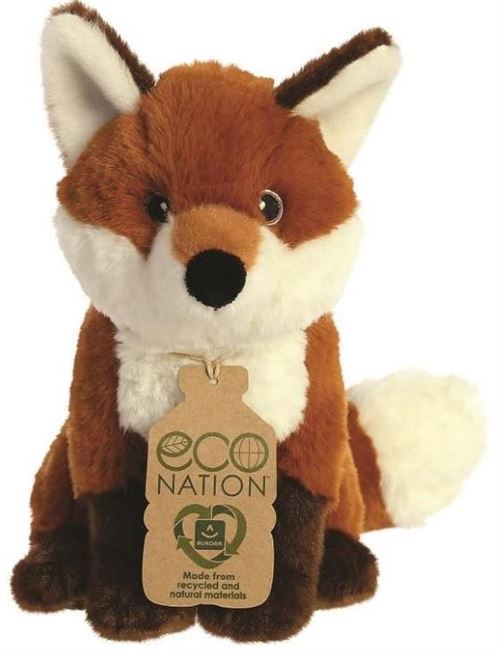 Aurora peluche Eco Nation renard 23 cm en peluche marron