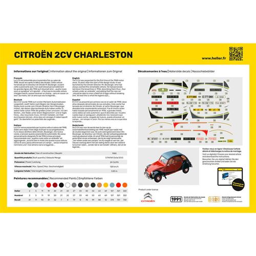 Citroën 2CV - Maquette Voiture - 67095 - Revell - Kits maquettes