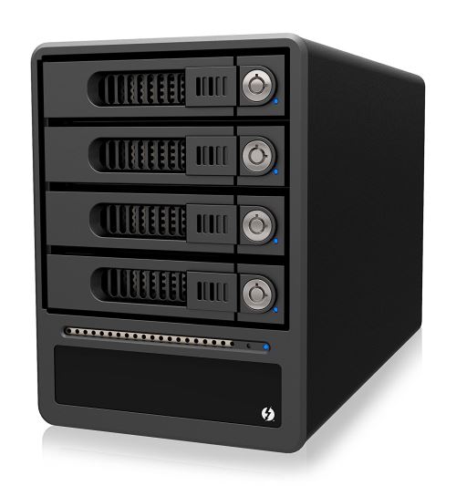 Raidon de gt4670 to RAID Subsystem pour 4 Disque Dur/SSD 2,5/3,5z 8,89 x 6,35/RAID 0 et JBOD avec deux ports Thunderbolt 2 pour daisyc Hainberger