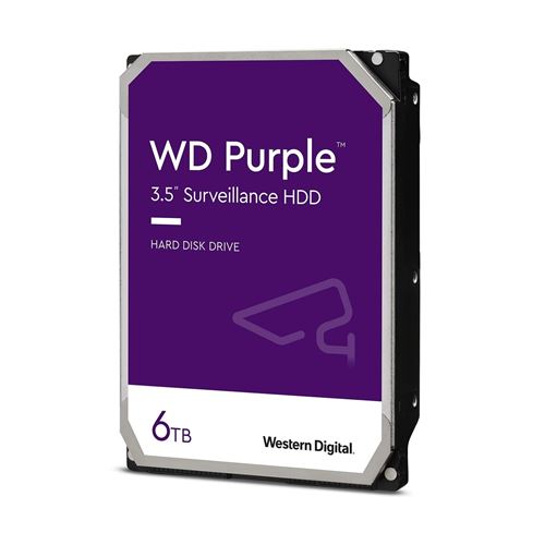 WESTERN DIGITAL WD Purple WD60PURX - Disque dur - 6 To - interne - 3.5"" - SATA 6Gb/s - m&eacute;moire tampon : 64 Mo 