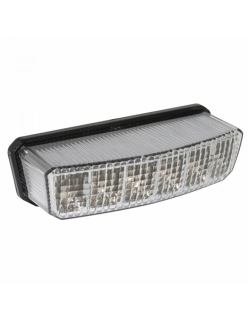 Feu arriere 50 a boite adaptable rieju 50 transparent avec stop (6 leds rouges) -p2r-