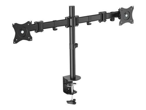 Digitus Da-90349 - Kit De Montage (Fixation Par Pince Pour Bureau, 2 Bras De Moniteur) - Pour 2 Écrans Lcd - Taille D'écran : 15"-27" - Ordinateur De Bureau