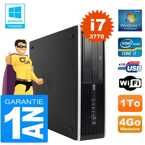 Acheter Pc hp compaq 8300 sff core i7-3770 ram 4go disque 1 to graveur dvd wifi w7 État correct - 299,00 € Pc hp compaq 8300 sff core i7-3770 ram 4go disque 1 to graveur dvd wifi w7 État correct - Hewlett-Packard reconditionné disponible sur Fnac
