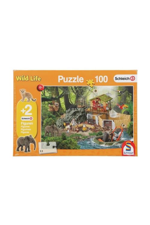 SCHMIDT SPIELE Puzzle Station de recherche de croco - 100 pieces