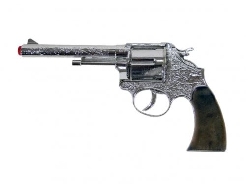 Gonher Toy revolver cowboy 12 argent écossais