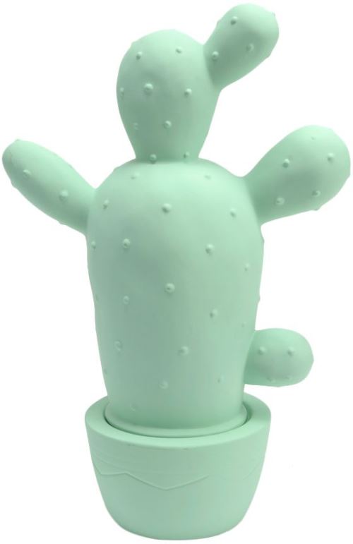 Amadeus - Lampe Cactus en porcelaine Yucatan 34cm Bleu