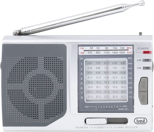 Trevi MB 728 Portable Analogique Argent Radio Portable - Radios Portables (Portable, Analogique, AM, FM, SW, 87,5-108 MHz, 520-1620 kHz, 8,55-22,3 kHz)