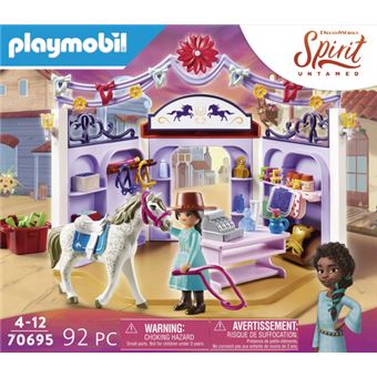 Playmobil Spirit Au galop en toute liberté 70695 Boutique d'équitation de Miradero