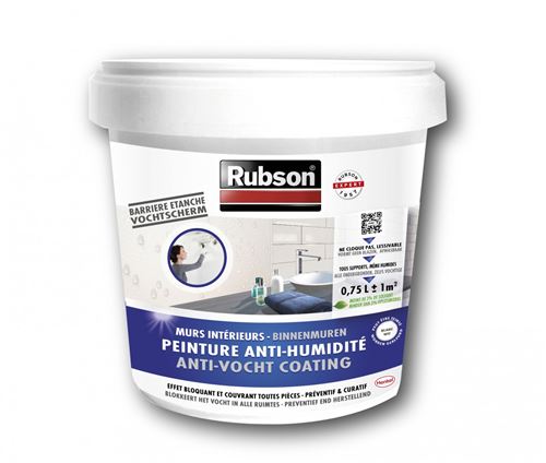 RUBSON Peinture Anti-Humidité Interieure Blanc 0.75L