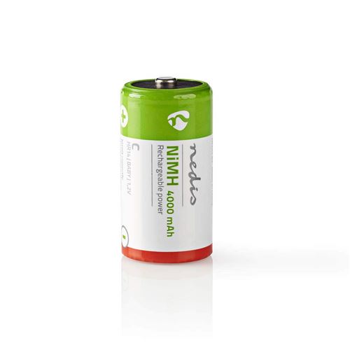 Nedis BANM40HR142B Pile Rechargeable Ni-MH C 1.2 V 4 000 mAh 2 pièces Blister
