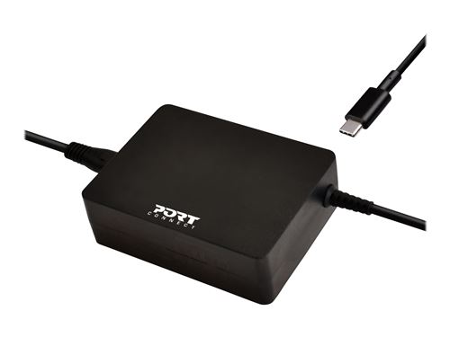PORT Connect POWER SUPPLY TYPE C - Adaptateur secteur - CA 100-240 V - 90 Watt