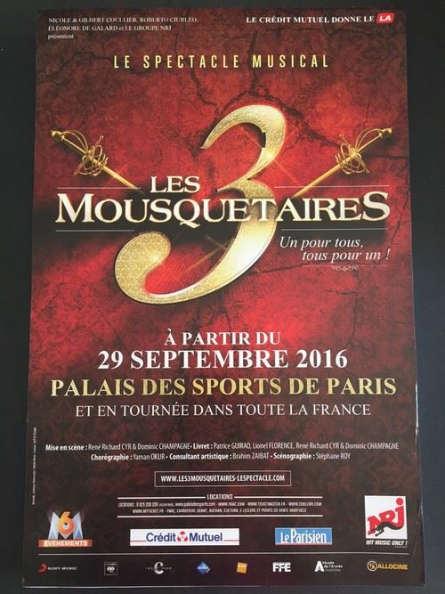 Les 3 Mousquetaires - 40x60 cm - AFFICHE / POSTER