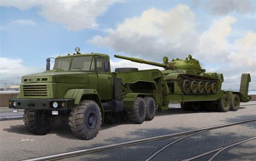 Maquette Hobby Boss KraZ-6446 Tracteur avec ChMZAP-5247G- 1/35 - Maqu