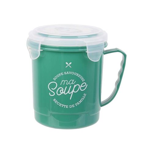 Saveur Et Degustation - Bol à soupe spécial transport 65 cl vert