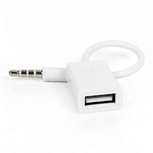 INECK® Jack 3,5 mm plug adaptateur audio AUX câble USB 2.0 Câble  convertisseur Cordon Line pour Car MP3