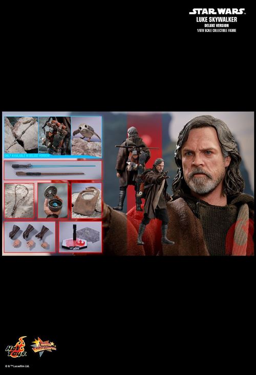 Figurine Hot Toys MMS458 - Star Wars : The Last Jedi - Luke Skywalker Deluxe Version