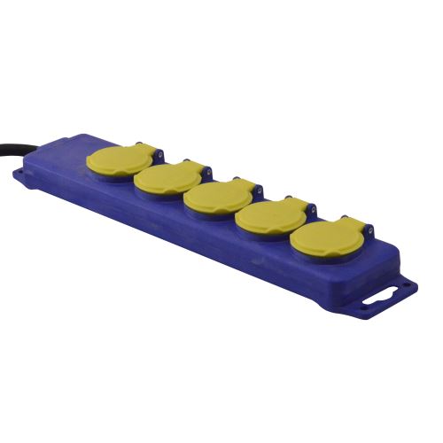 Bloc 5 prises étanche - 3x1.5mm² - I-Watts