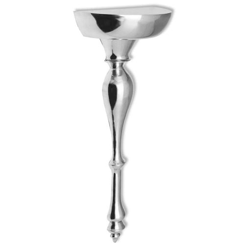 vidaXL Table console / étagère murale 25 x 13 x 61cm Aluminium Argenté