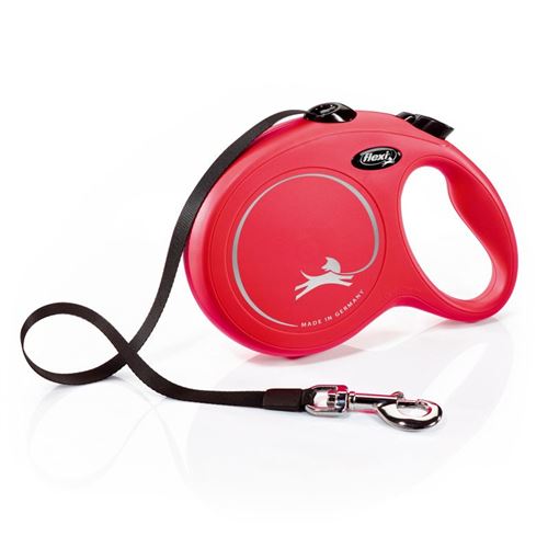 flexi New Classic webbing leash L red, 8 m - flexi New Classic webbing leash L red, 8 m