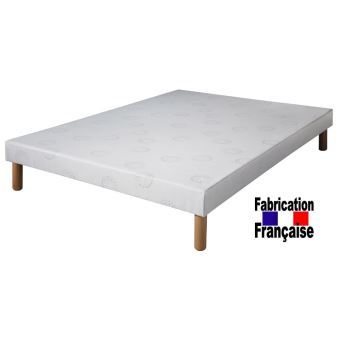 Direct Ameublement Sommier Tapissier 120x190 Avec Pieds De 20 Cm
