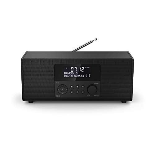 Hama DR1400 Portable Numérique Noir Radio Portable - Radios Portables (Portable, Numérique, Dab+,DMB,FM, 87,5-108 MHz, 174-240 MHz, 3 W)