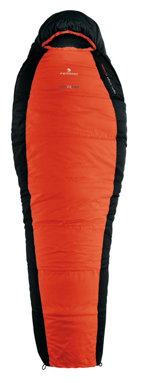 Ferrino sac de couchage HL Micro WTS Plus noir/orange 210x80x55x55 cm