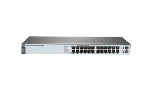 HPE 1820-24G-PoE+ (185W) - switch - 24 poorten - Beheerd - desktop, rack-uitvoering, wandbevestiging
