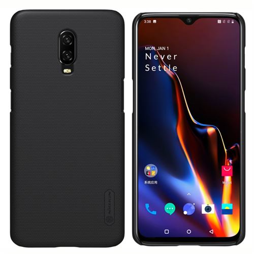 Coque en TPU bouclier super givré rigide noir pour votre OnePlus 6T