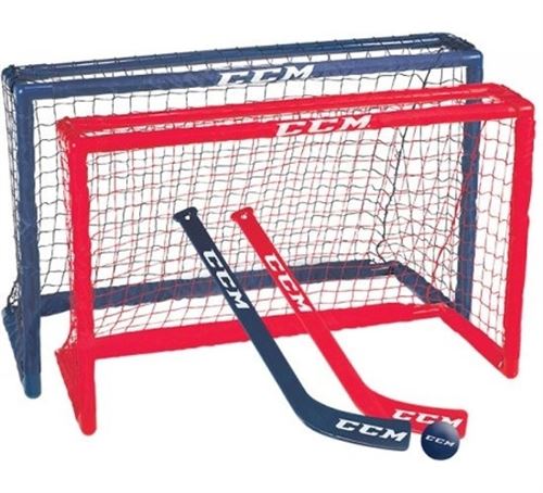 CCM mini-hockey, mis en 81 x 53 x 30 cm junior rouge / bleu