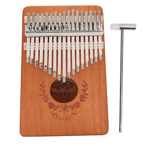 Piano à pouce LT‑K17S Kalimba Portable en Acajou 17 Touche pour Débutants