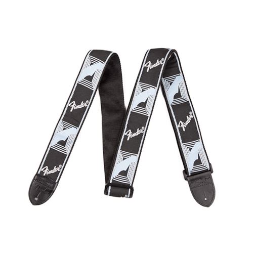 Fender Noir/Bleu/Blanc Sangle Monogrammed Nylon