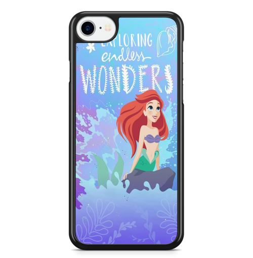 Coque Fifrelin Noire pour iPhone 4 et 4S La Petite Sirene Ariel Disney Exploring endless wonders