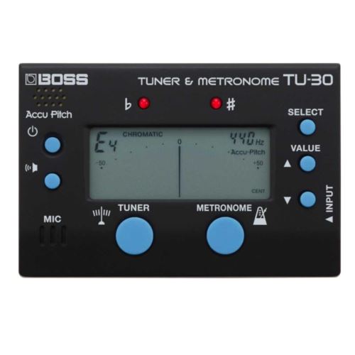 Boss - Tu-30 - Accordeur/Métronome pour Guitare et Basse