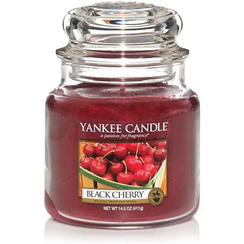 Yankee Candle 1129752E Bougie Parfumée Black Cherry, cerise noire