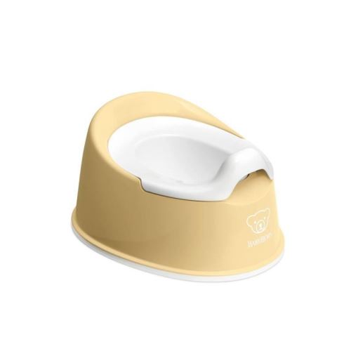 BABYBJORN Pot Smart, Jaune pastel/Blanc