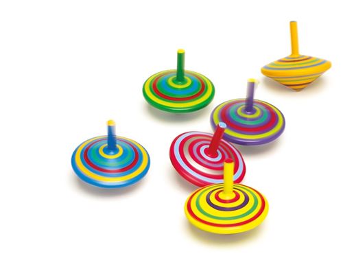 Jouet musical Legler - Toupies colorées